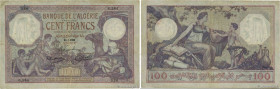 Country : ALGERIA 
Face Value : 100 Francs 
Date : 23 janvier 1928 
Period/Province/Bank : Banque de l'Algérie 
Catalogue reference : P.81b 
Additiona...