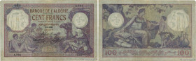Country : ALGERIA 
Face Value : 100 Francs 
Date : 13 août 1928 
Period/Province/Bank : Banque de l'Algérie 
Catalogue reference : P.81b 
Additional r...