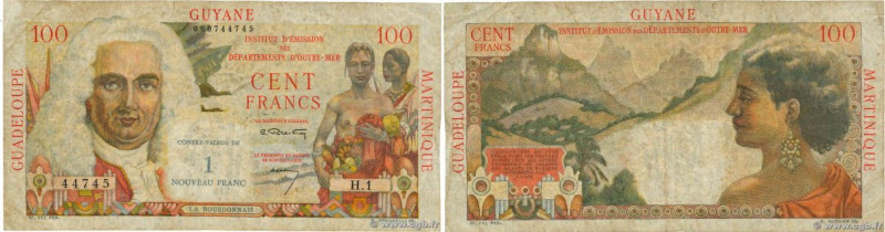 Country : FRENCH ANTILLES 
Face Value : 1 NF sur 100 Francs La Bourdonnais 
Date...