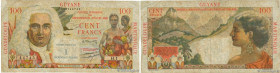 Country : FRENCH ANTILLES 
Face Value : 1 NF sur 100 Francs La Bourdonnais 
Date : (1960) 
Period/Province/Bank : Institut d'Émission des Départements...