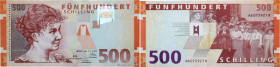 Country : AUSTRIA 
Face Value : 500 Schilling 
Date : 01 janvier 1997 
Period/Province/Bank : République, Banque Nationale autrichienne 
Catalogue ref...