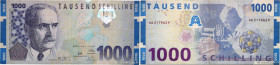 Country : AUSTRIA 
Face Value : 1000 Schilling 
Date : 01 janvier 1997 
Period/Province/Bank : République, Banque Nationale autrichienne 
Catalogue re...