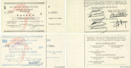 Country : BELGIUM 
Face Value : 5 et 200 Frank Lot 
Date : 17 mai 1940 
Period/Province/Bank : Émission de nécessité 
French City : Waterschei 
Catalo...