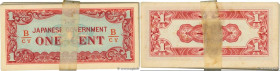 Country : BURMA (SEE MYANMAR) 
Face Value : 1 Cent Liasse 
Date : (1942) 
Period/Province/Bank : Occupation Japonaise 
Catalogue reference : P.9b 
Alp...