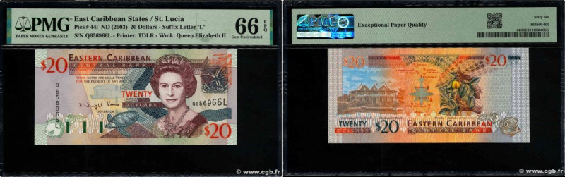 Country : CARIBBEAN  
Face Value : 20 Dollars 
Date : (2003) 
Period/Province/Ba...