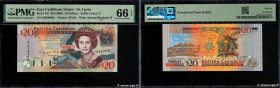Country : CARIBBEAN  
Face Value : 20 Dollars 
Date : (2003) 
Period/Province/Bank : Eastern Caribbean Central Bank 
Department : Ste.Lucie 
Catalogue...