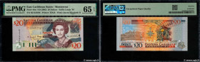 Country : CARIBBEAN  
Face Value : 20 Dollars 
Date : (2003) 
Period/Province/Bank : Eastern Caribbean Central Bank 
Department : Montserrat 
Catalogu...