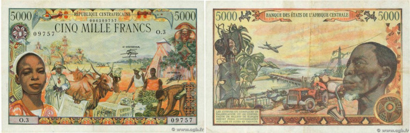 Country : CENTRAL AFRICAN REPUBLIC 
Face Value : 5000 Francs 
Date : 01 janvier ...