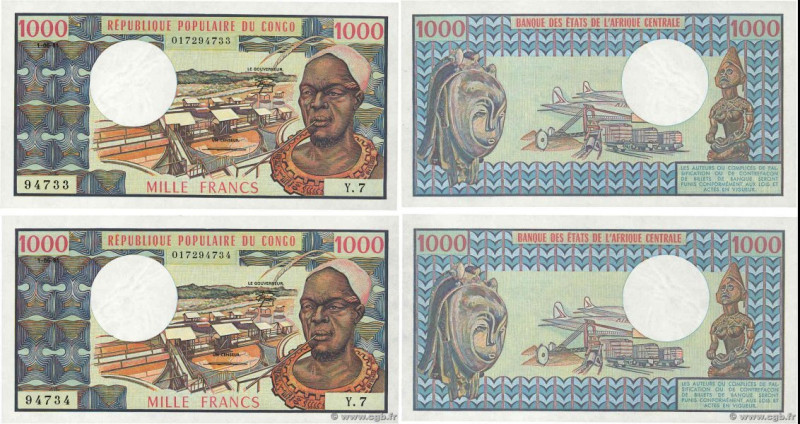Country : CONGO 
Face Value : 1000 Francs Consécutifs 
Date : 01 juin 1981 
Peri...