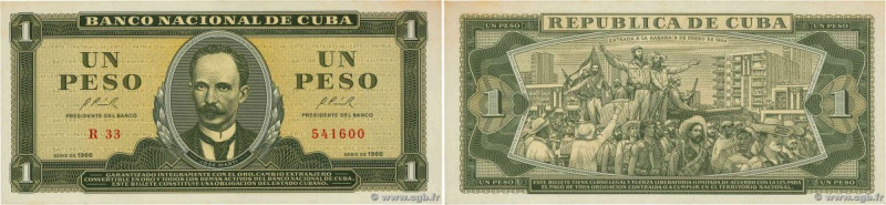 Country : CUBA 
Face Value : 1 Peso 
Date : 1966 
Period/Province/Bank : Banco N...