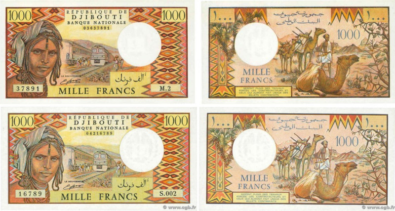 Country : DJIBOUTI 
Face Value : 1000 Francs Lot 
Date : 1988-1991 
Period/Provi...