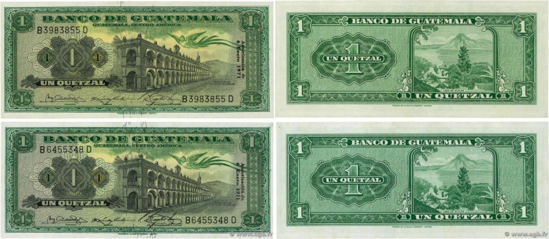 Country : GUATEMALA 
Face Value : 1 Quetzal Lot 
Date : 06 janvier 1971 
Period/...