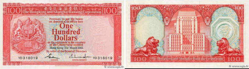 Country : HONG KONG 
Face Value : 100 Dollars 
Date : 31 mars 1983 
Period/Provi...