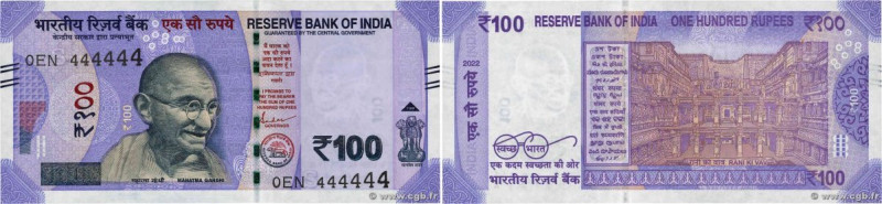 Country : INDIA 
Face Value : 100 Rupees Numéro spécial 
Date : 2022 
Period/Pro...