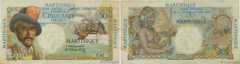 Country : MARTINIQUE 
Face Value : 50 Francs Belain d'Esnambuc 
Date : (1946) 
P...