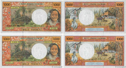 Country : POLYNESIA, FRENCH OVERSEAS TERRITORIES 
Face Value : 1000 Francs Lot 
Date : (2000) 
Period/Province/Bank : Institut d'Émission d'Outre-Mer ...