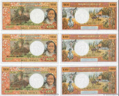 Country : POLYNESIA, FRENCH OVERSEAS TERRITORIES 
Face Value : 1000 Francs Lot 
Date : (2010-2012) 
Period/Province/Bank : Institut d'Émission d'Outre...