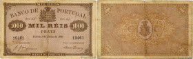 Country : PORTUGAL 
Face Value : 1000 Reis 
Date : 01 juillet 1891 
Period/Province/Bank : Banco de Portugal 
Catalogue reference : P.66 
Additional r...