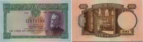 Country : PORTUGAL 
Face Value : 100 Escudos 
Date : 22 juin 1954 
Period/Province/Bank : Banco de Portugal 
Catalogue reference : P.159 
Additional r...