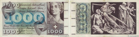 Country : SWITZERLAND 
Face Value : 1000 Francs 
Date : 01 octobre 1973 
Period/Province/Bank : Banque Nationale Suisse 
Catalogue reference : P.52l 
...