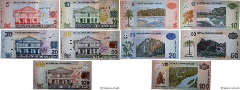 Country : SURINAM 
Face Value : 5 au 100 Dollars Lot 
Date : 01 janvier 2004 
Pe...