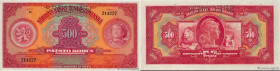 Country : CZECHOSLOVAKIA 
Face Value : 500 Korun 
Date : 02 mai 1929 
Period/Province/Bank : Narodna Banka Ceskoslovenskà 
Catalogue reference : P.24 ...