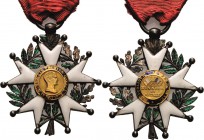 Ausländische Orden und Ehrenzeichen Frankreich
Orden der Ehrenlegion, Ritterkreuz, 5. Modell Verliehen 1848-1852 Silber/Gold und emailliert. 50 x 42 ...