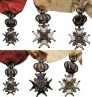 Ausländische Orden und Ehrenzeichen Frankreich
Orden der Ehrenlegion Miniatur - 30 x 15 mm, mit rotem Band. 36 x 20 mm, mit weißer Bandschleife und 3...