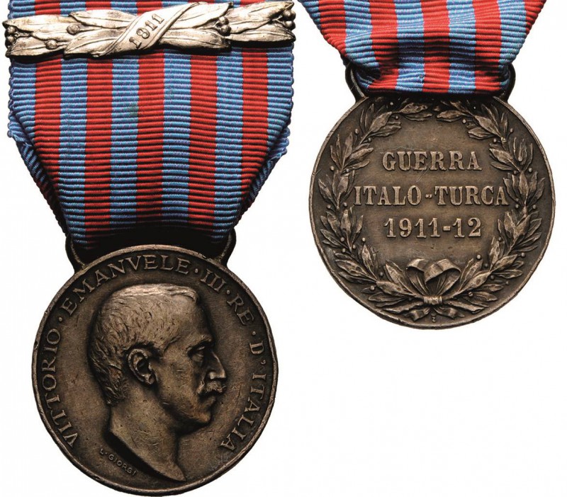 Ausländische Orden und Ehrenzeichen Italien
Medaille auf den Italienisch-Türkis...