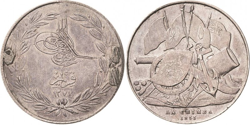 Ausländische Orden und Ehrenzeichen Osmanisches Reich/Türkei
Krim-Medaille 1855...