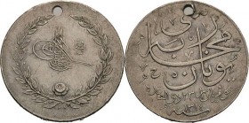 Ausländische Orden und Ehrenzeichen Osmanisches Reich/Türkei
Medaille für den Krieg mit Griechenland Gestiftet 1896 Silber. 24,2 mm Barac 100 Kl. Ran...