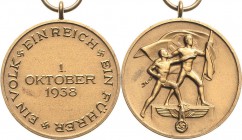 Lots
Lot-5 Stück Drittes Reich Dabei: Mutterkreuz in Bronze, am Band. Sudetenlandmedaille. Ehrenkreuz des Weltkrieges 1914-1918 für Frontkämpfer (2x,...