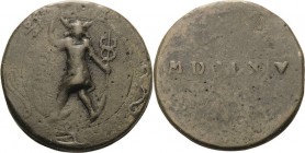 Astronomie
Deutschland Bronzegußmedaille 1665 Astrologisches Amulett. Merkur schreitet mit Caduceus nach rechts /Jahreszahl MDCLXV. 28 mm, 13,05 g Se...