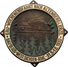 Auto- und Motorradmedaillen und -plaketten
Altenberg i. Erzg. Einseitige teilemaillierte Bronzeplakette 1930 (G. Brehmer) Gau-Wochenendfahrt nach Alt...
