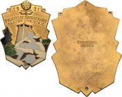 Auto- und Motorradmedaillen und -plaketten
Bayern Einseitige, vergoldete und teilemaillierte Bronzeplakette 1931 (C. Balmberger, Nürnberg) Fichtelgeb...