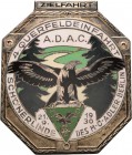 Auto- und Motorradmedaillen und -plaketten
Berlin Einseitige versilberte Bronzeplakette 1930 (A. Moser) 4. Querfeldeinfahrt A.D.A.C. Schönerlinde. Ad...