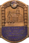 Auto- und Motorradmedaillen und -plaketten
Falkenstein/Vogtl. Einseitige, teilemaillierte Bronzeplakette 1930 (G. Brehmer) 1. Zielfahrt ins schöne Vo...