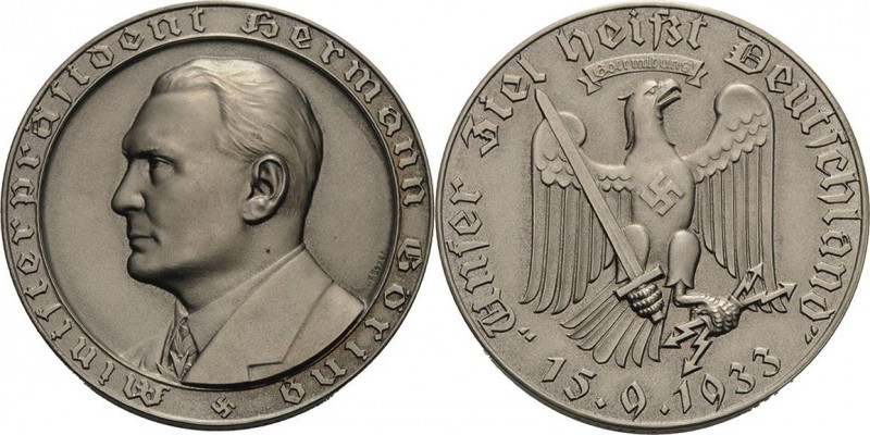 Drittes Reich
 Silbermedaille 1933 (Beyer) Auf die Wahl von Hermann Göring zum ...