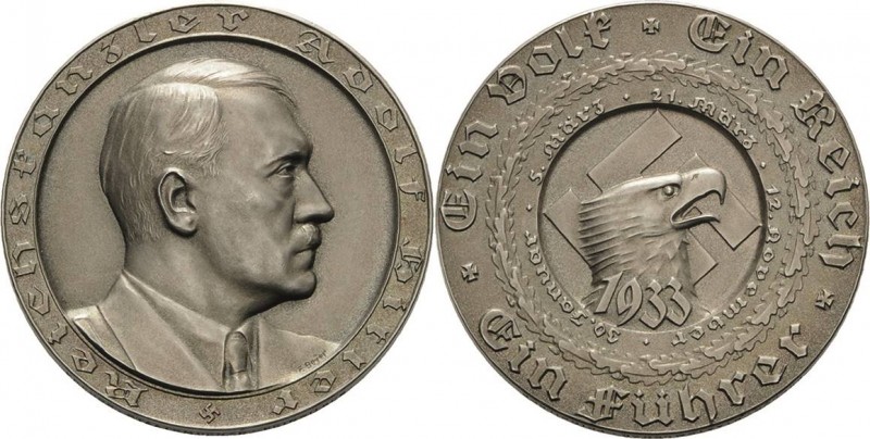 Drittes Reich
Silbermedaille 1933 (F. Beyer) Auf die politischen Ereignisse des...