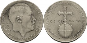 Drittes Reich
 Silbermedaille 1938 (Hanisch-Concee) Auf das Großdeutsche Reich und den Anschluss Österreichs. Kopf von Adolf Hitler nach rechts / Rei...