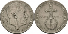 Drittes Reich
 Silbermedaille 1938 (Hanisch-Concee) Auf das Großdeutsche Reich und den Anschluss Österreichs. Kopf von Adolf Hitler nach rechts / Rei...