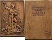 Erster Weltkrieg
 Bronzeplakette 1915 (Mayer & Wilhelm) Neujahrsplakette. Hl. Georg kniet nackt auf getötetem Drachen / 6 Zeilen Schrift in rechtecki...