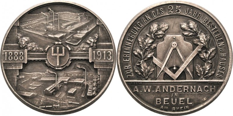 Firmen
A.W. Andernach GmbH & Co. KG, Bonn Silbermedaille 1913 (Kissing, Menden)...