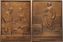 Freimaurer - Länder und Orte
Hamburg, Großloge Bronzeplakette 1913 (AWES-Münze, Berlin) Auf die Weihe des neuen Hauses der Provinzialgroßloge der Gro...