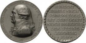 Medailleur Hörnlein, Friedrich Wilhelm 1873 - 1945
 Eisenmedaille 1917 (F. Hörnlein/Münze Muldenhütten) 100. Todestag des Lehrers an der Bergakademie...