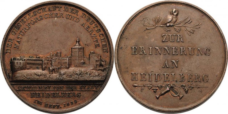 Medicina in nummis
Heidelberg Bronzemedaille 1829 (Döll) Auf die Gesellschaft d...