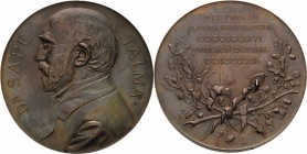Medicina in nummis
Niederlande Bronzemedaille 1901 (Begeer, Utrecht) 25-jähriges Dienstjubiläum des Professors für innere Medizin in Utrecht Sape Tal...