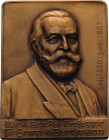 Medicina in nummis - Personen
Bergmann, Ernst von 1836-1907 Einseitige Bronzeplakette 1907 (Mayer & Wilhelm) Auf seinen Tod. Brustbild halbrechts. 50...
