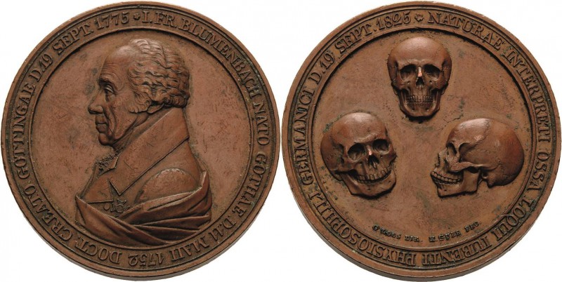 Medicina in nummis - Personen
Blumenbach, Johann Friedrich 1752-1840 Bronzemeda...