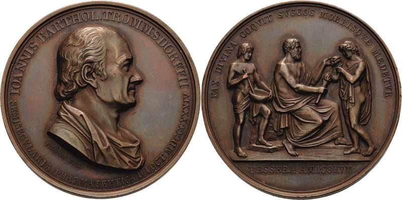 Medicina in nummis - Personen
Trommsdorff, Johann Bartholomäus 1770-1837 Bronze...